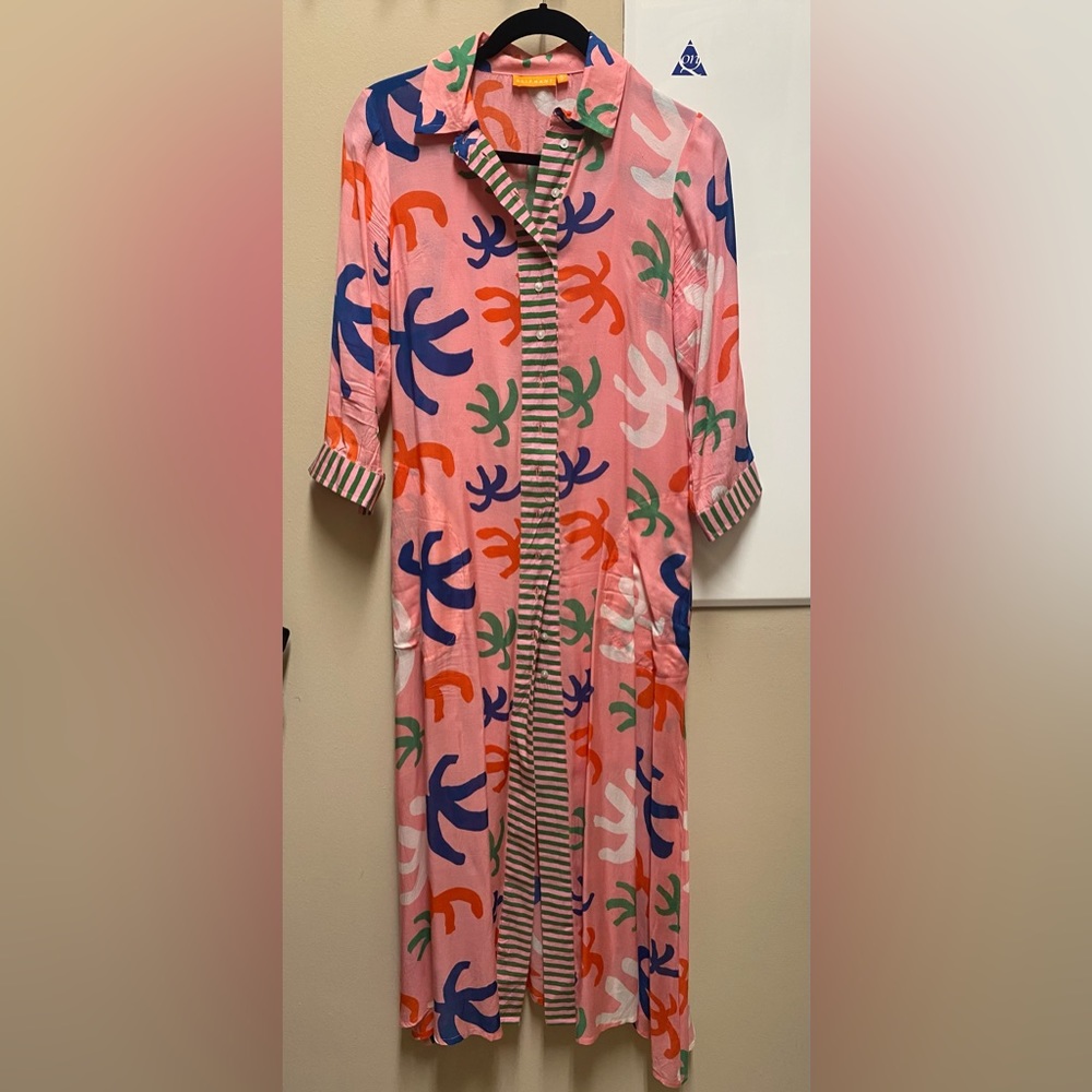 Oliphant silk pink dress